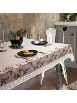 Freelance - Waterproof Dinning Table Cover, 6-8 Seater, 60 X 90 inches, with White-Laced