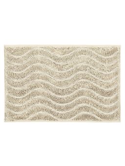 Freelance - Florence CottonMain Entrance Doormat, Bathroom Floor,Bath Mat Waves, 60 x 40 cm, Beige