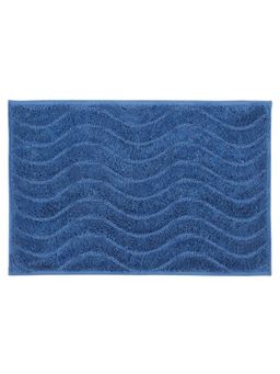 Freelance - Florence CottonEntrance Doormat, Bathroom Floor Mats, Bath Mat Waves ,60 x 40 cm, Blue