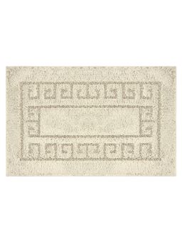 Freelance - Florence CottonEntrance Doormat, Bathroom Floor,Bath Mat Greek Key, 80 x 50 cm, Beige