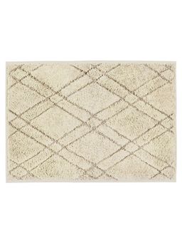Freelance - Florence Entrance Doormat, Bathroom Floor Mats, Bath Mat Diamond, 80 x 50 cm, Beige