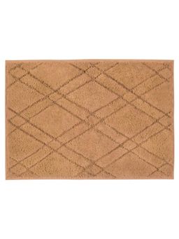 Freelance - Florence Entrance Doormat, Bathroom Floor Mats, Bath Mat Diamond, 80 x 50 cm, Camel