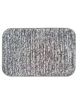 Freelance - Lucerne MicrofibreEntrance Doormat, Bathroom Floor,Bath Mat, 60 x 40 cm, Grey & White