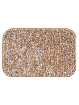 Freelance - Lucerne MicrofibreEntrance Doormat, Bathroom Floor,Bath Mat, 70 x 50 cm, Brown & White