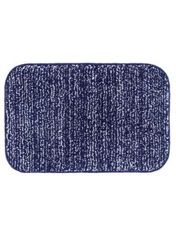 Freelance - Lucerne MicrofibreEntrance Doormat, Bathroom Floor,Bath Mat, 70 x 50 cm, NavyBlue & White