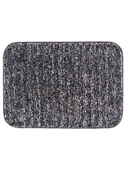 Freelance - Lucerne MicrofibreEntrance Doormat, Bathroom Floor,Bath Mat, 70 x 50 cm, Charcoal & White