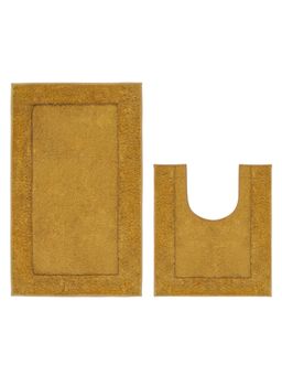 Freelance - Heritage MicrofibreEntrance Doormat, Bathroom Floor,Bath Mat, 80 x 50, 50 x 45 cm,Mustard