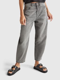United Colors of Benetton - Grey Solid Plain Regular Fit Jeans
