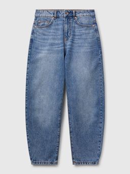 United Colors of Benetton - Blue Solid Plain Regular Fit Jeans