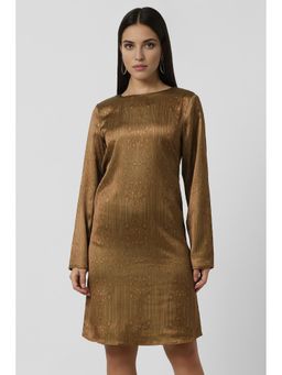Van Heusen - Brown Printed Regular Fit Dress