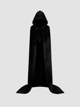 Cider - Velvet Women's Hooded Knotted Shrug Black
