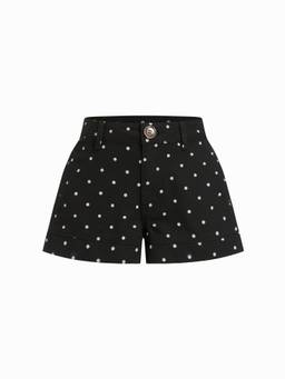 Cider - Women's Mid-Rise Micro Denim Shorts Charcoal