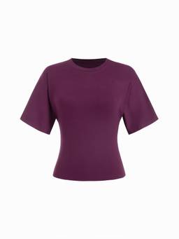 Cider - Women's Regular Fit Round Neck T-Shirt Purple