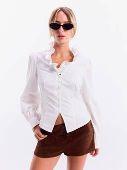 Cider - Suede Women's Low Rise Lace-Up Micro Shorts Brown