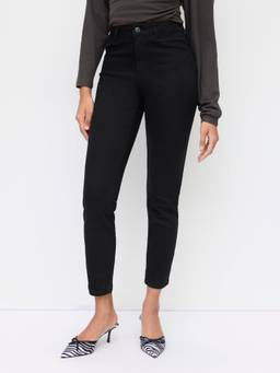Cider - Stretch Denim Women's High-Rise Slim Legging Jeans Black