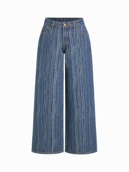 Cider - Denim Women's Low-Rise Wide-Leg Jeans Indigo
