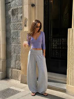 Cider - Sweetheart Ruched Women's Modal 3/4 Sleeve Tee Purple