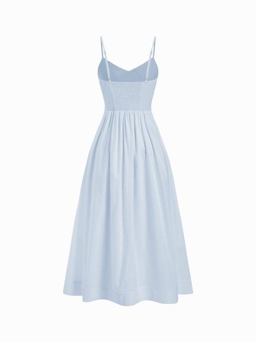 cider white and blue dress Buy Cotton Women's V-Neck A-Line Midi Light (XXS) Online size: S Chloe dress, black Color:As picture show