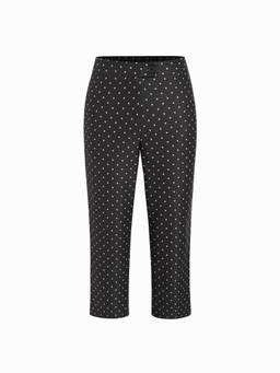 Cider - Solid Women's Mid-Waist Regular Fit Capris Charcoal
