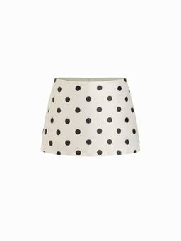 Cider - Satin Women's Low Rise A-Line Mini Skort White