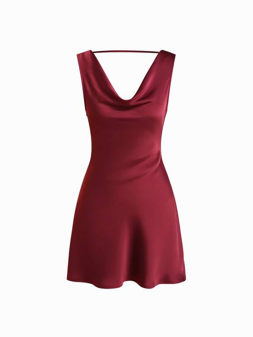 cowl neck a-line mini dress in red Buy Cider Satin Women's Backless Burgundy (XXS) Online Prom Dress Style #32146 global-oaw_vs_hero-Continuity YOUR ZOO SIZE:MEDIUM More new style