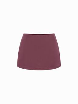 Cider - Satin Women's Low Rise Bodycon Mini Skirt Purple