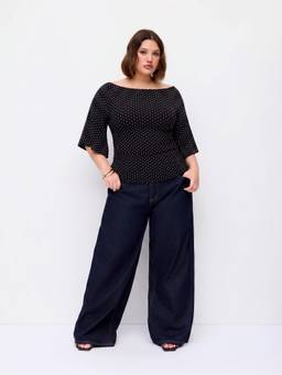 Cider - Women's Ruched Boat Neck Bell Sleeve Top Charcoal