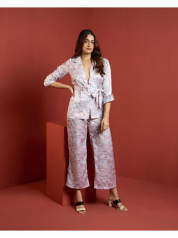 QONA - Pink Palermo Printed Co-Ord (Set of 2)