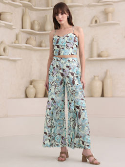 PURVAJA - Women Sea Green Printed Co-Ord (Set of 2)