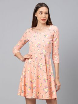 Globus - Peach Printed Dress