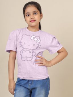 Kidsville - Official Hello Kitty Printed Regular Fit T-shirt For Girls