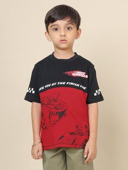 Kidsville - Official Hot Wheels Printed Regular Fit T-shirt For Boys