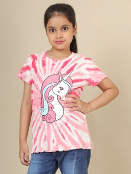 Kidsville - Unicorn Printed Regular Fit T-shirt For Girls
