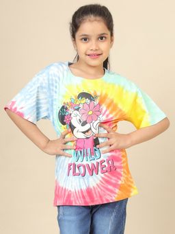 Kidsville - Official Mickey & Friends Printed Oversized T-shirt For Girls