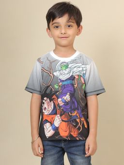 Kidsville - Official Dragon Ball Z Printed Regular Fit T-shirt For Boys