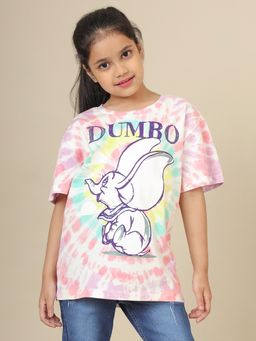 Kidsville - Official Dumbo Printed Oversized T-shirt For Girls
