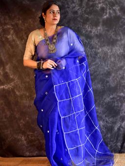 Sundarii - Mahira - Organza Silk Saree without Blouse