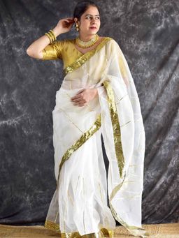 Sundarii - Mogra - Organza Silk Saree