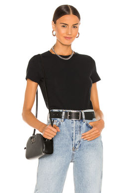 Commando - Essential Cotton Crewneck Bodysuit Black