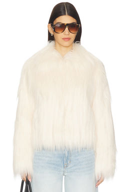 LoveShackFancy - Fallon Faux Fur Jacket