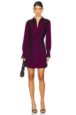 SIMKHAI - Talit Draped Front Mini Dress