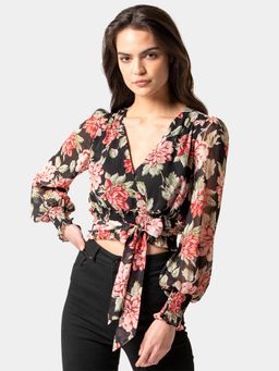 Forever New - Arianna Shirred Waist Printed Blouse