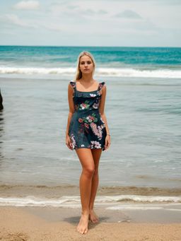 AAREIN - Green Printed Swimsuit