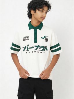 max - Boys Printed Polo T-shirt
