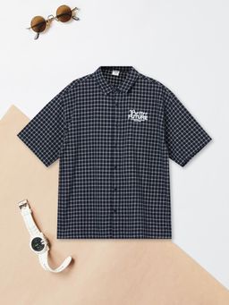 max - Boys Checked Oversized Shirt