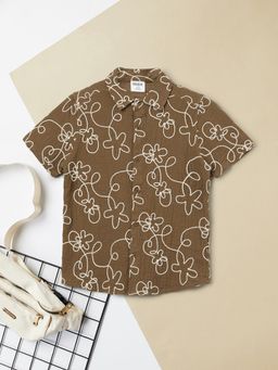max - Boys Embroidered Oversized Shirt