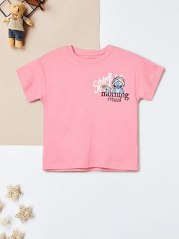 max - Girls Lilo and Stitch Printed T-shirt