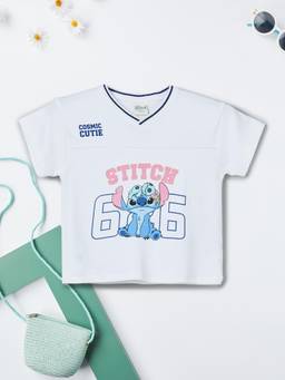 max - Girls Stitch Print T-shirt