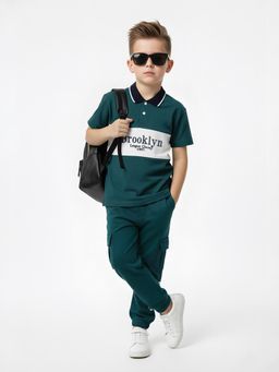 max - Boys Colour block Oversized Polo T-shirt