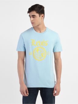 Levi's - Men's Blue Brand Logo Slim Fit T-Shirt